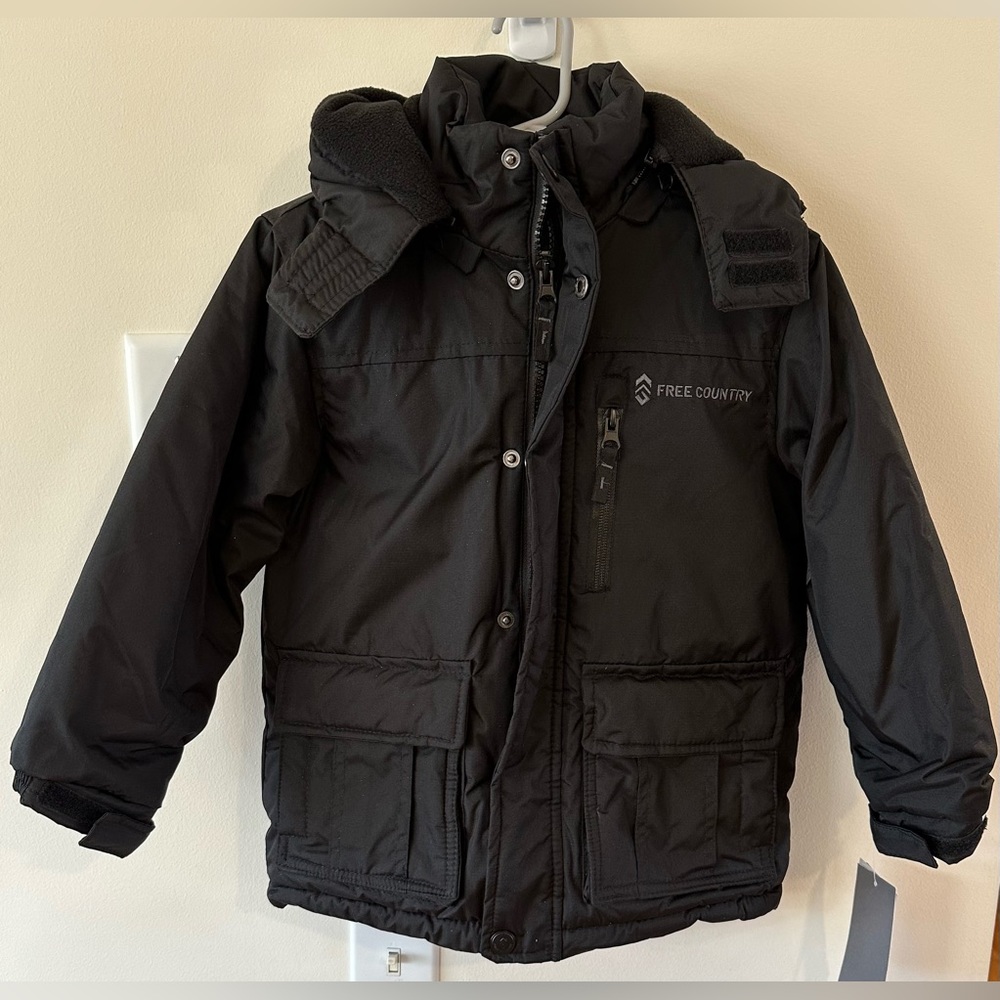 Free Country Boys Black Stadium Parka NWT Various Sizes